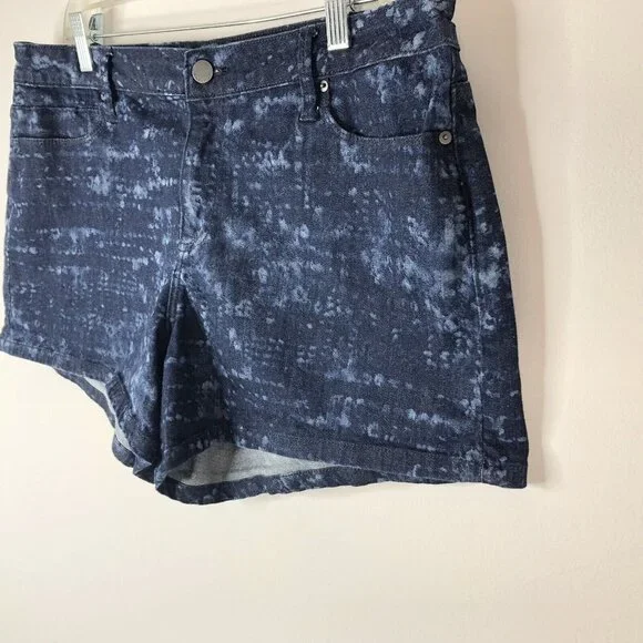 Calvin Klein Jeans Womens Denim Short Size 31 (10-12) Blue Bleach Spots Stretchy - Picture 4 of 12